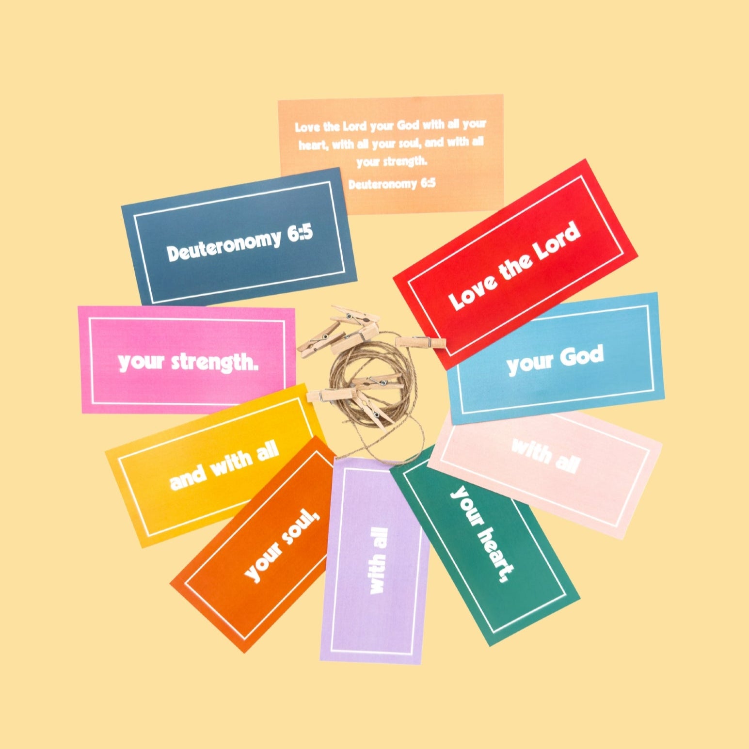 Scripture Memory Garland – Deuteronomy 6:5