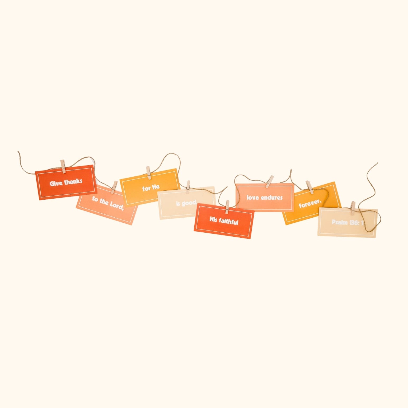 October Scripture Garland – Psalm 136:1