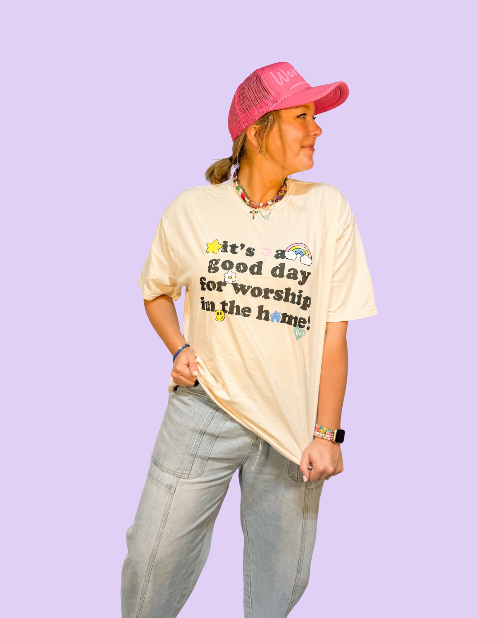 ADULT- It's a Good Day for Worship in the Home Tee