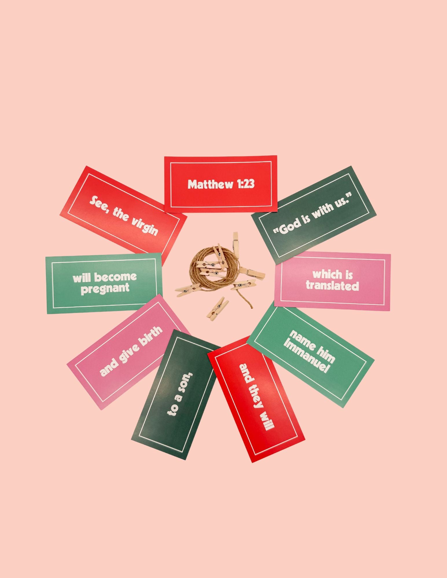 Matthew 1:23 Scripture Garland