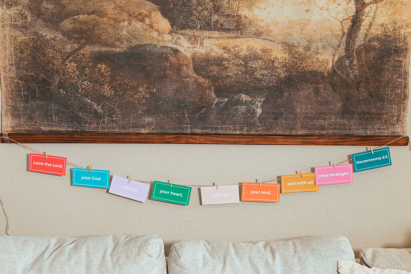 Scripture Memory Garland – Deuteronomy 6:5